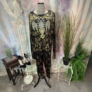 VTG 📌Bali Heavily Embellished with Sequins & Beading Indian Rayon 2 Pcs Set